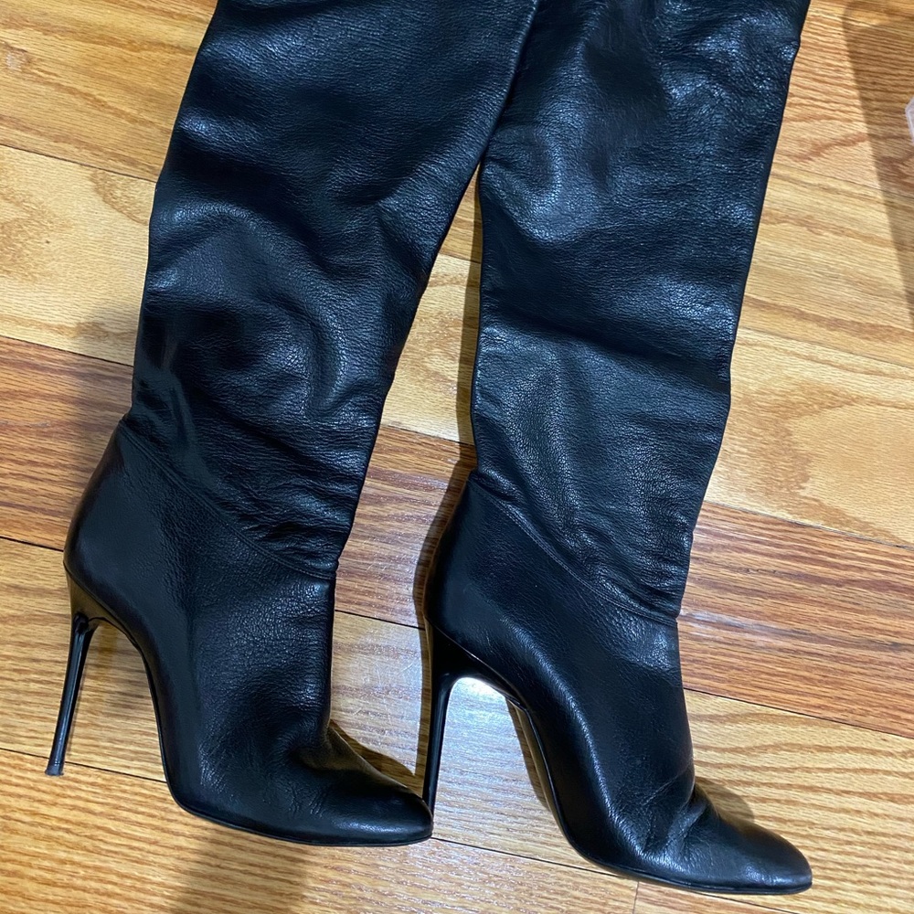 Seven for all mankind jeans heeled boots